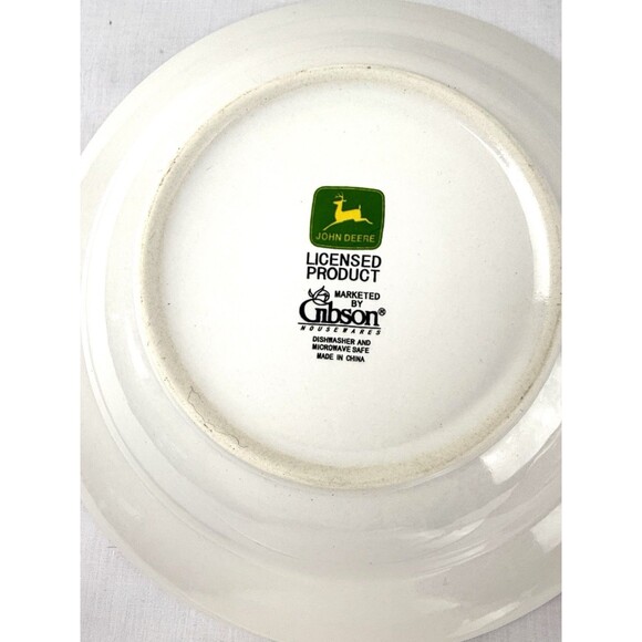 Set of 3 John Deere Tractor Soup Salad Cereal Bowl by Gibson 9” - Picture 9 of 14